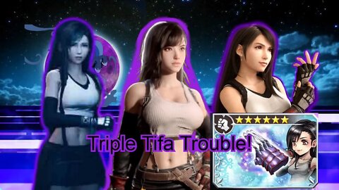 Three Tifa Lockhearts make trouble for / Chase of the Wild event / Final Fantasy: DOO