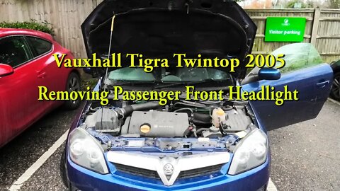 Vauxhall Tigra Twintop 2005 Removing Passenger Front Headlight
