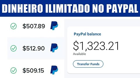 Hack Para Bulgar o PayPal e Ganhar $1.00 a Cada Instante Nesse Site (Como Ganhar Dinheiro no PayPal)