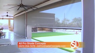 All Pro Shade Concepts offers stylish automated roll down shades and awnings