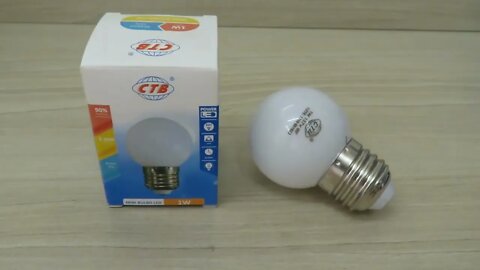Lâmpada LED Bolinha Mini Bulbo Decorativa Diversas Cores