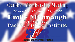 Republican Women of Reno General Meeting October 13, 2022