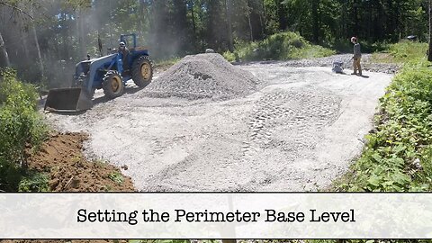 Building the Shop - Part 5 - Setting the Outside Perimeter to the Correct Level and Packing