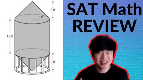 SAT Question of the day | Algebraic Expressions and composite figure volume (Jae Academy)