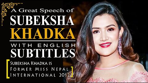 Very Motivational Speech Towards Young Generation by Subekshya Khadka Miss Nepal International 2012