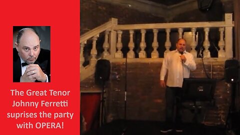 The Great Tenor Johnny Ferretti: Surprise! I shock my co-workers at a tech company Christmas party!