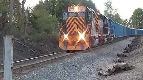 Wheeling & Lake Erie Rock/Mixed Fright Train from Lodi, Ohio September 30, 2022