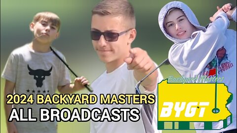 2024 Backyard Masters ROUNDS 1 & 2 + Pre/Post Shows | BYGT (Back-Yard Golf Tour)