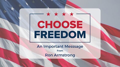 An Important Message from Ron Armstrong and Stand Up Michigan: Freedom is Not Free!