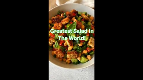 Greatest Salad In The World! Chickpea Salad 🤤 - Keto Dinner 🥘 - Low Carb 🥗 Keto Diet