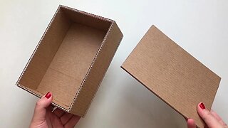 A simple idea for a beautiful cardboard box with your own hands