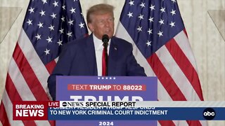 Trump reacts to indictment