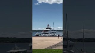 Downtown Charlottetown Yatch and 2022 sign