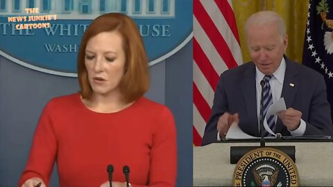 Psaki defends Biden who makes jokes when asked important questions.