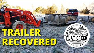 Firewood Trailer Recovered. Woodyard Re-Organization