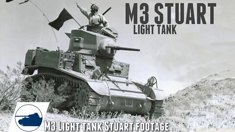WW2 M3 Stuart Light Tank footage Part 1.