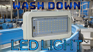 Wash Down LED Light - 120/277V AC - Low Profile Mounting Bracket - Food Safe/IP66