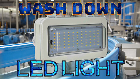 Wash Down LED Light - 120/277V AC - Low Profile Mounting Bracket - Food Safe/IP66