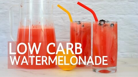 Low Carb Watermelonade - 3 Ingredients | Sugar Free | Recipe