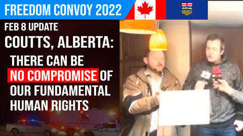 Statement from Coutts, Alberta Spokesman : Freedom Convoy 2022