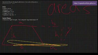 Geometric Shapes Among Quadrilaterals: Concepts and Equations