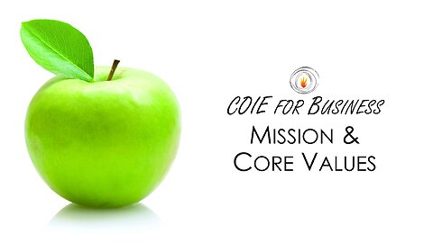 HNC302L1 - COIE For Business - Mission & Core Values