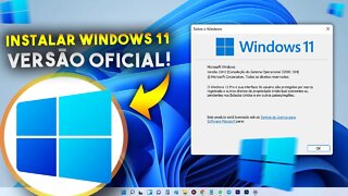 Como BAIXAR e INSTALAR Windows 11 (VERSÃO OFICIAL MICROSOFT)