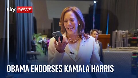 Obamas endorses Kamala Harris to take on Donald Trump in White House race|News Empire ✅