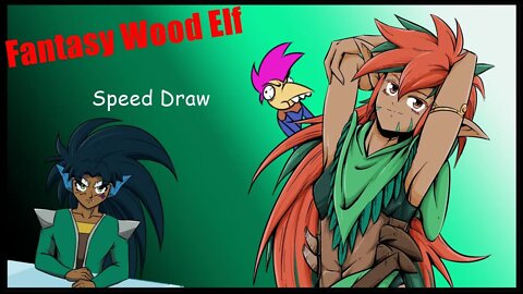 Fantasy Wood Elf Speed draw