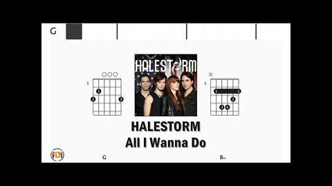 HALESTORM All I Wanna Do - Guitar Chords & Lyrics HD