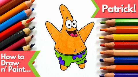 How to draw and paint Patrick Tanned SpongeBob SquarePants