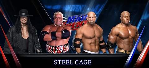 THE UNDERTAKER VS RIKISHI VS BOBBY LASHLEY VS GOLDBERG IN A STEEL CAGE MATCH