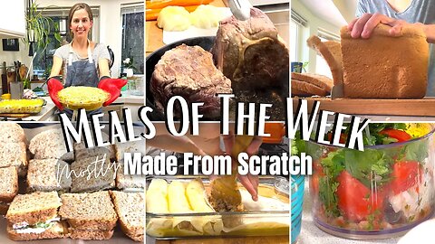EASY WEEKLY MEAL PREP MADE FROM SCRATCH RECIPES LARGE FAMILY MEALS WHATS FOR DINNER FREEZER MEALS