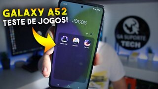 Galaxy A52 - Teste de JOGOS! COD Mobile, Asphalt 9 e Free Fire será que roda liso?