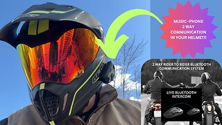 MUSIC, INTERCOM BETWEEN OTHER RIDER. JBL SPEAKERS IN YOUR HELMET! #bluetooth #motorcycle #adventure