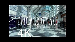 Chicago O'hare Airport Walkthrough ORD Terminal 2-5 (4K)