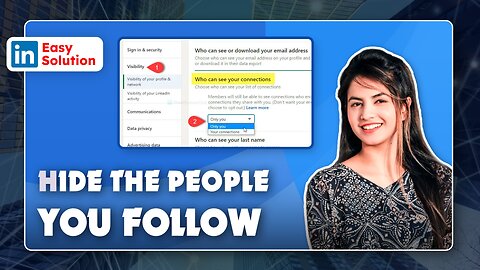 👥🔒 ** How to hide the people you follow on LinkedIn !** 🚀🤫