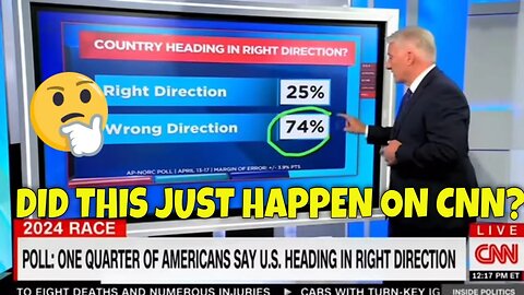 WOW! BIZARRO CNN Reports: “74% of Americans think the Country is Heading the WRONG WAY”