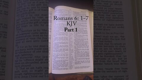 Living Free from Sin Part 1#shorts #romans #wordofgod #wordsofwisdom #truth #christianity #kjv