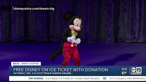 Free Disney On Ice ticket with donation at Scottsdale Fashion Square