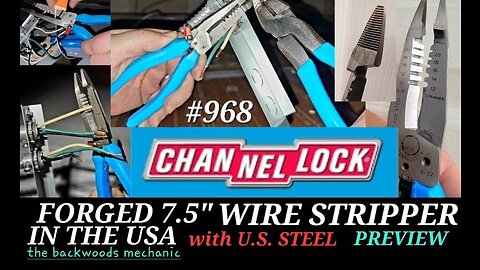 CHANNELLOCK 7.5" LONG NOSE WIRE STRIPPER 968