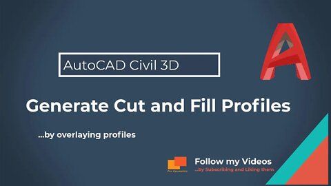 How to make proposed design for Cut and Fill Profiles on Autocad Civil 3D #autocad #design #civil3d