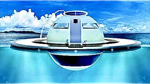 Futuristic Floating 'UFO' Home - Off Grid Sustainable - Ocean Dwelling With Garden