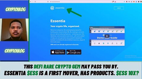 This DEFI Rare Crypto Gem May Pass You By. Essentia $ESS Is A First Mover, Has Products. $ESS 10X?