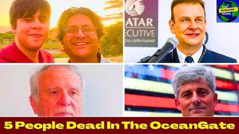 The Billionaires Death Of #OceanGate Located Near The #Titanic Wreckage. 5 People Dead