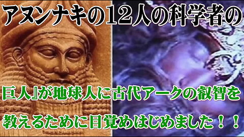 （前半）アヌンナキの12人の科学者の『巨人』が地球人に古代アークの叡智を教えるために目覚めはじめました！！