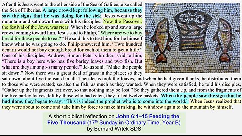 John 6:1–15 Feeding the Five Thousand