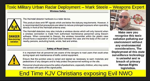 Toxic Military Urban Radar Deployment – Mark Steele – Weapons Expert
