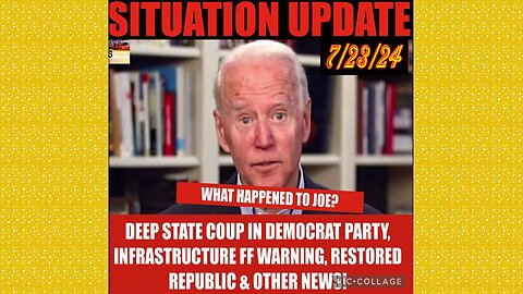 SITUATION UPDATE 7/23/24 - Sleepy Out/Kamala In, War W/Iran! It's Time To Fight, No way out