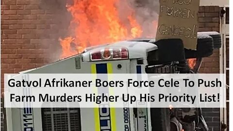 Boer Lives Matter! SA Police Use Stun Grenades on Peaceful Boer Protesters Angered by Farm Murders!
